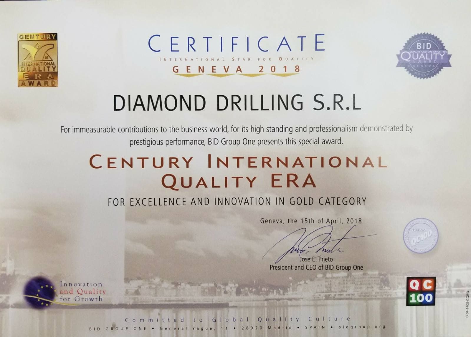 ERA quality award
